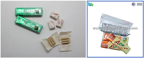 Envasado de palitos cúbicos