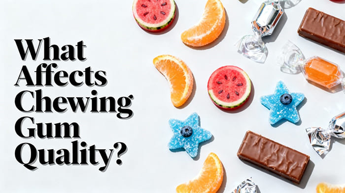 ¿Qué afecta la calidad de la goma de mascar?