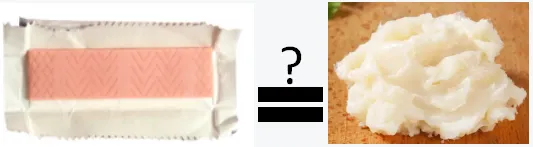 ¿El chicle está hecho de grasa de cerdo?